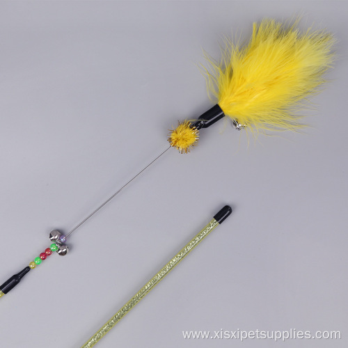 Feather Bell Cat Teaser Interactive Pet Toy